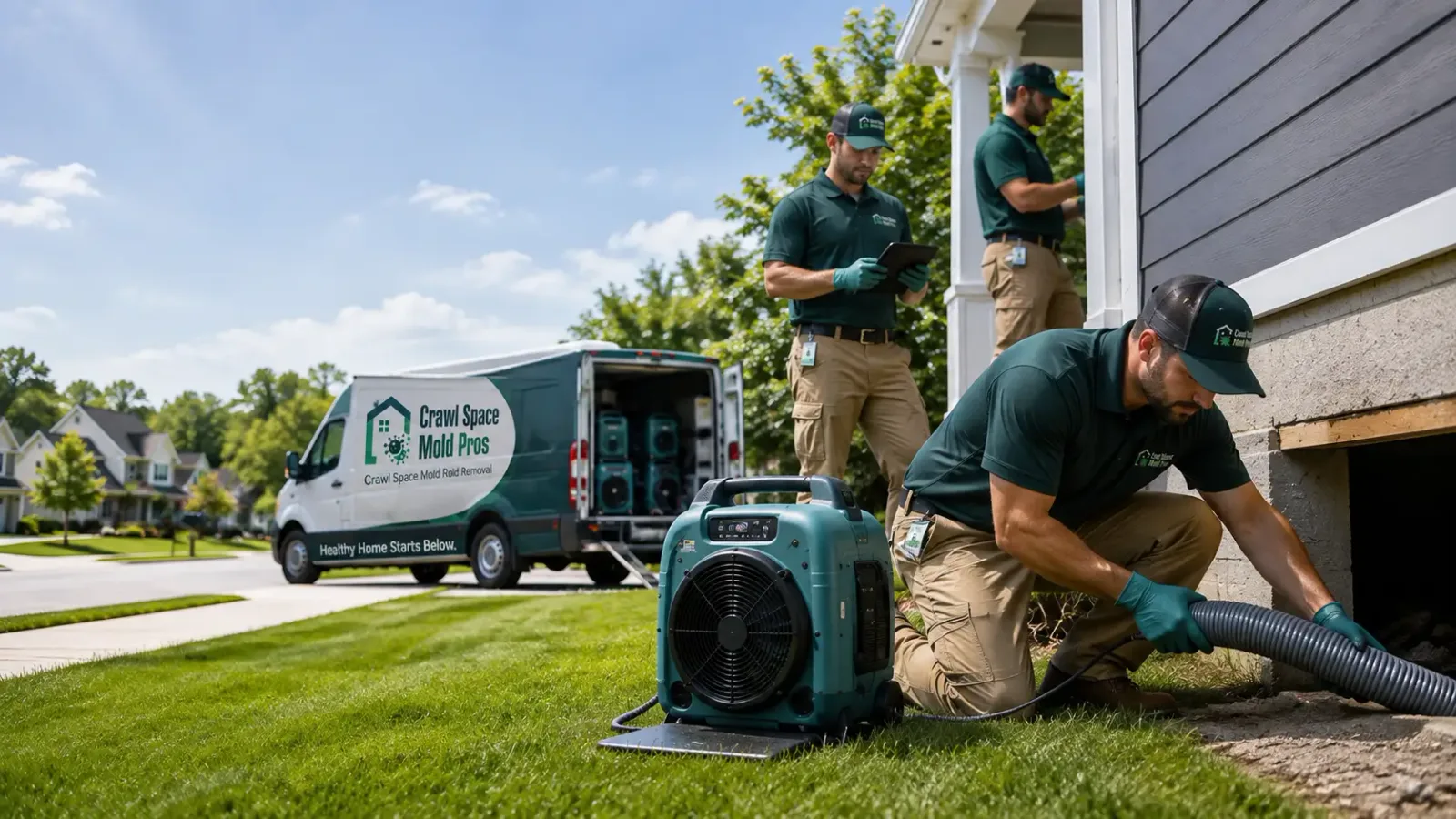 Crawl Space Mold Removal in Pisgah, IA